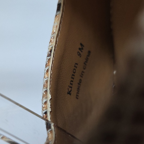 J. Renee Kinnon Brown Snake Print Sandals. Size 9 Medium. - Picture 7 of 10